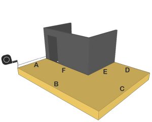 measuring guide - step 1